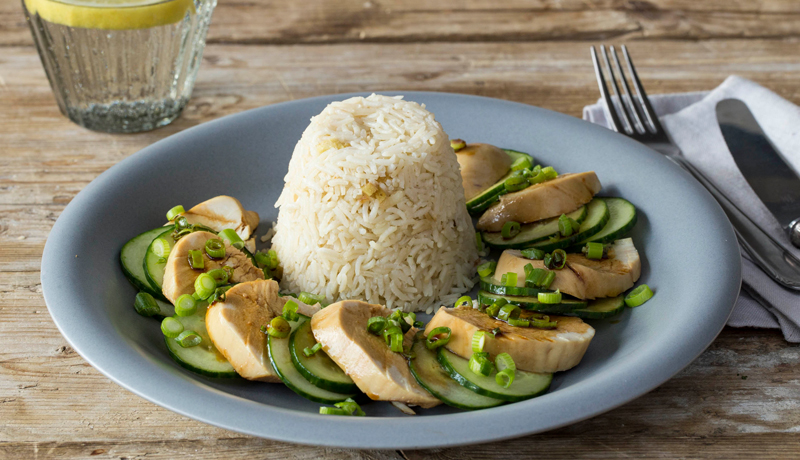 Chicken and Pandan Infused Rice recipe