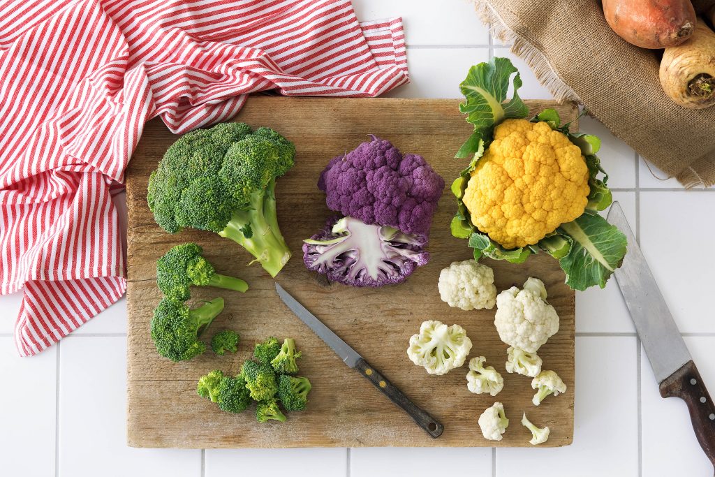 unique foods-produce-purple-orange-cauliflower-HelloFresh