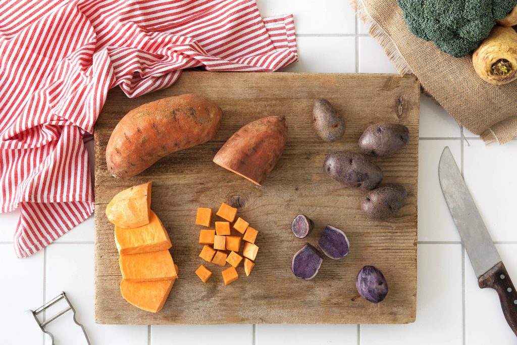 unique foods-produce-purple-sweet-potatoes-HelloFresh