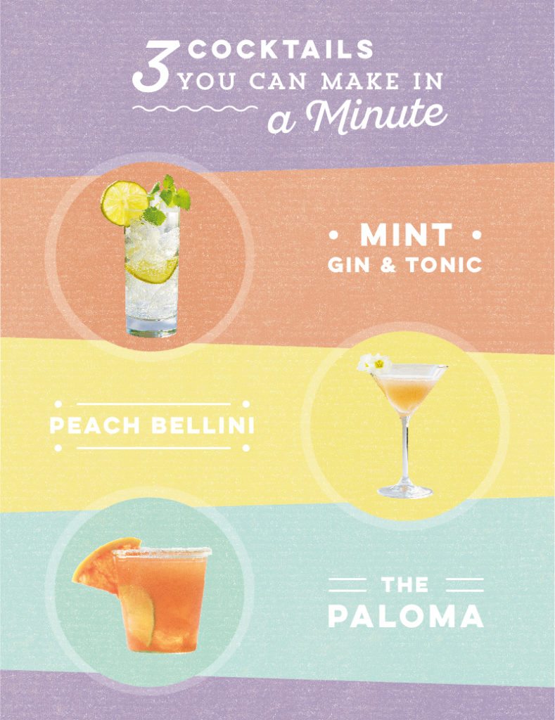 easy cocktails: 3 recipes