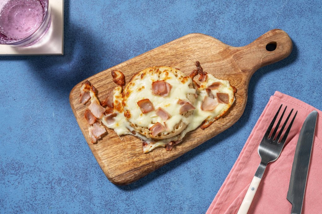 Ham and Cheese Crumpets image