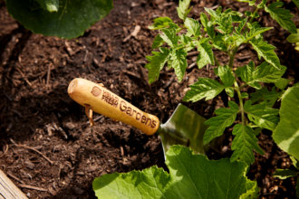 HelloFresh Gardens trowel in soil image