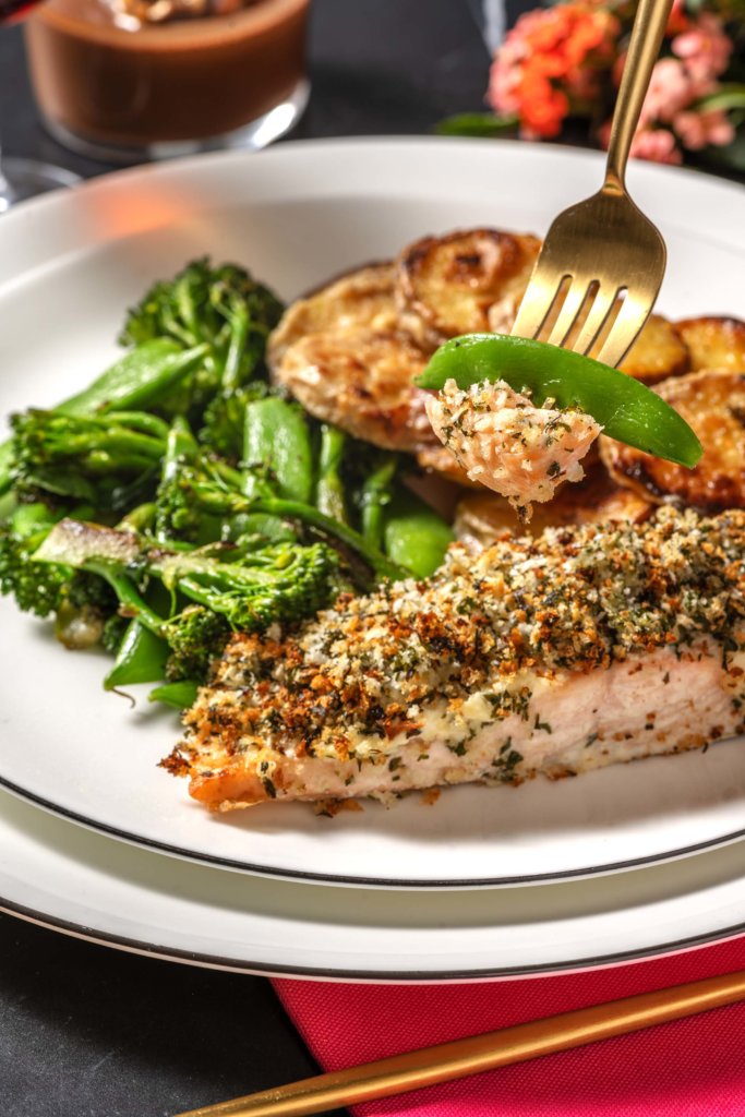 Date Night Herb Crusted Salmon Fillet recipe image